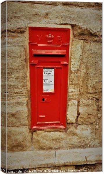 Old Postbox Canvas Print by Lisa PB