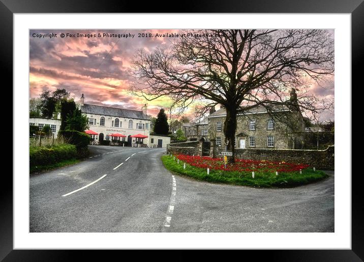 Parkers arms Newton in bowland Framed Mounted Print by Derrick Fox Lomax
