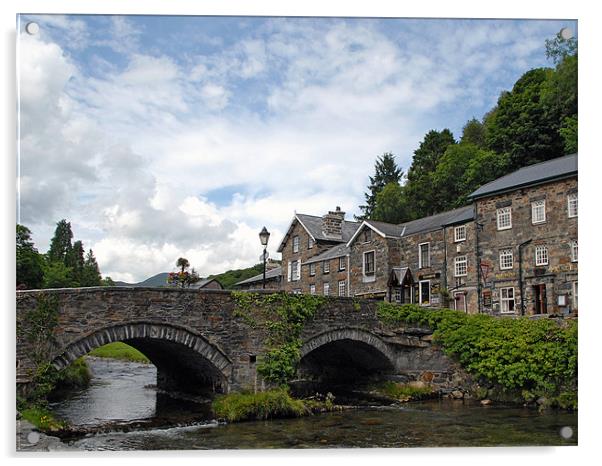 BEDDGELERT VILLAGE Acrylic by Graham Taylor