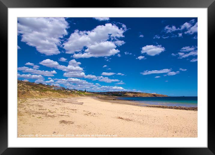 Hallett Cove Adelaide Framed Mounted Print by Carmen Goulden