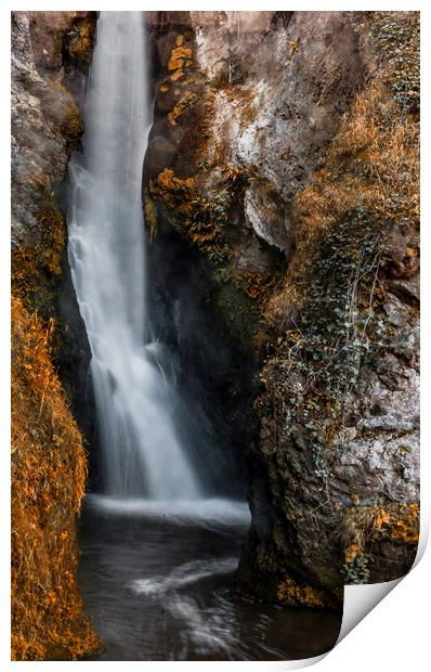 The Lone Waterfall Print by Jonathan Thirkell
