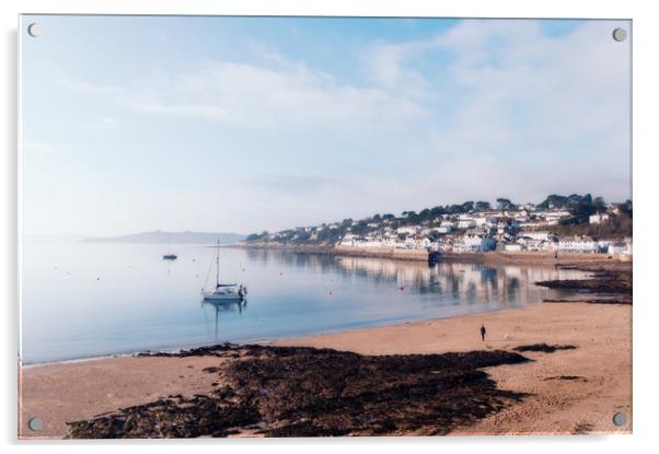 Calm water at St. Mawes Acrylic by Linda Cooke