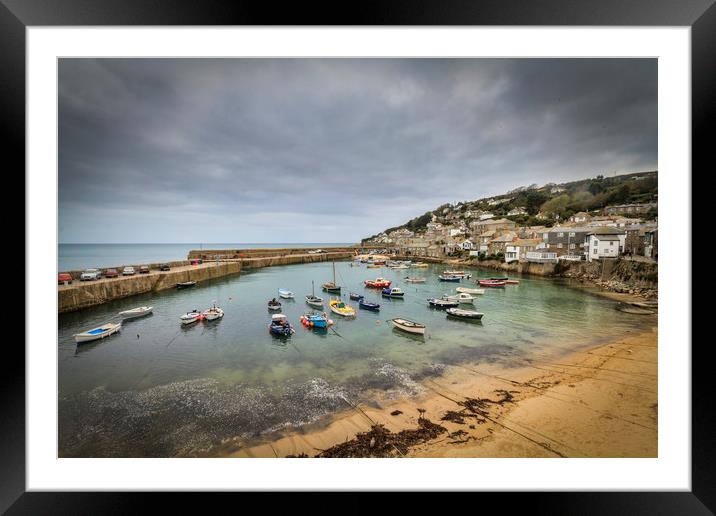Mousehole cornwall Framed Mounted Print by chris smith