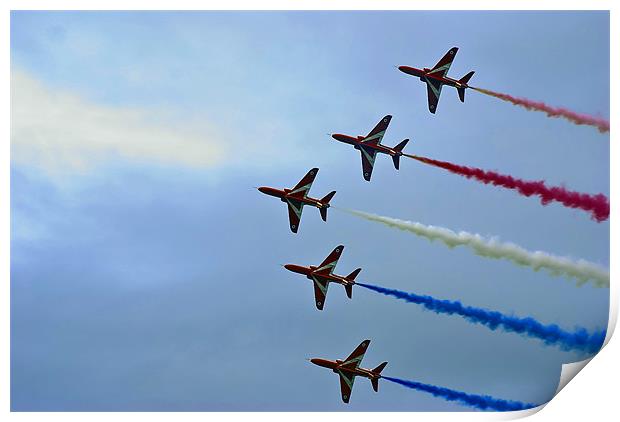 Red Arrows Print by colin ashworth