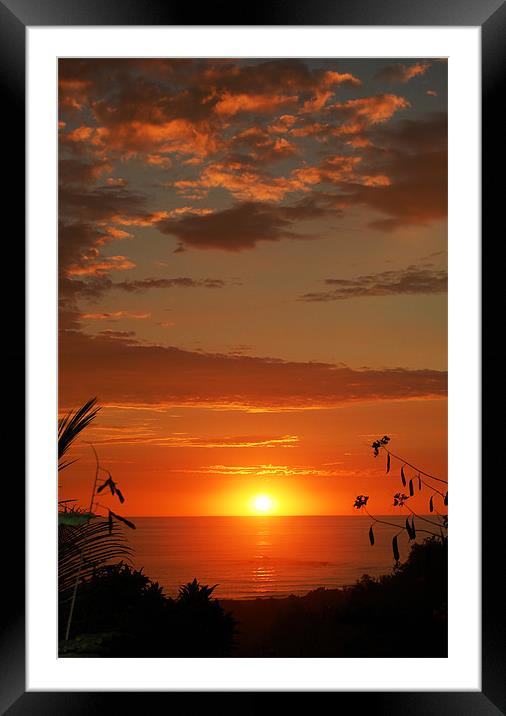 Glorious Sunset Framed Mounted Print by james balzano, jr.