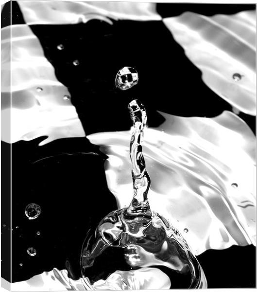 Abstract Water Droplet Canvas Print by Simon H