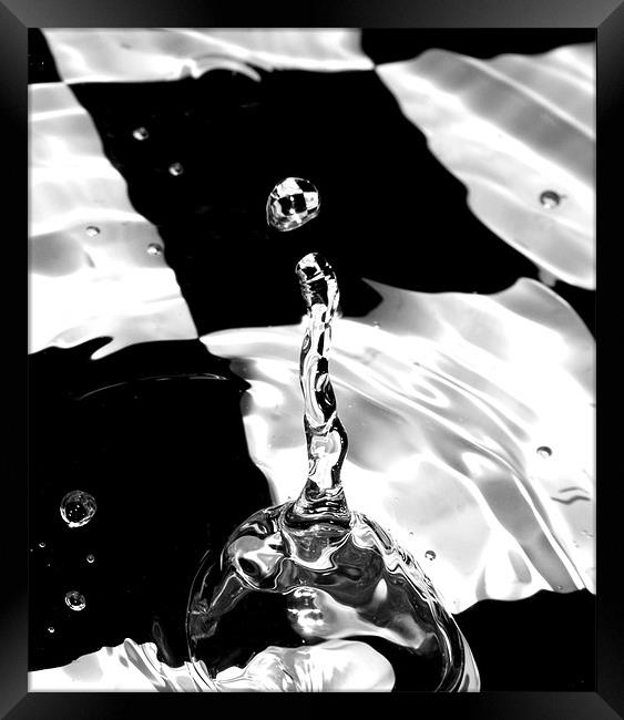 Abstract Water Droplet Framed Print by Simon H