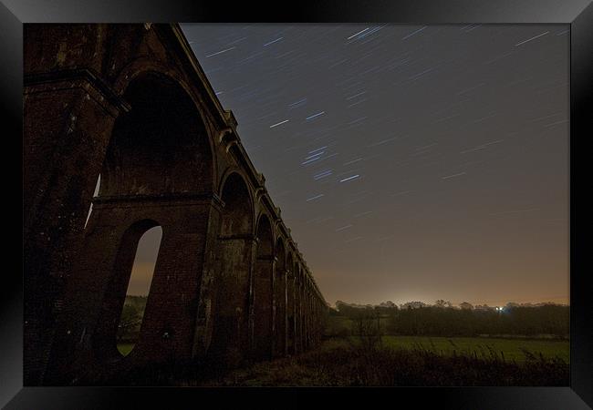 Balcombe Viaduct at Night Framed Print by Eddie Howland