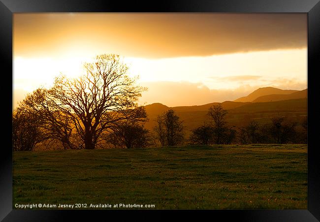 Snowdonia Sunset Framed Print by Adam Jesney