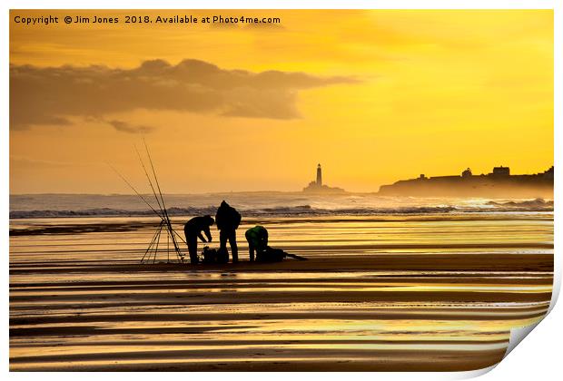 Fishermen at Sunrise Print by Jim Jones