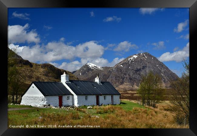 The Buachaille in Spring Framed Print by Jack Byers