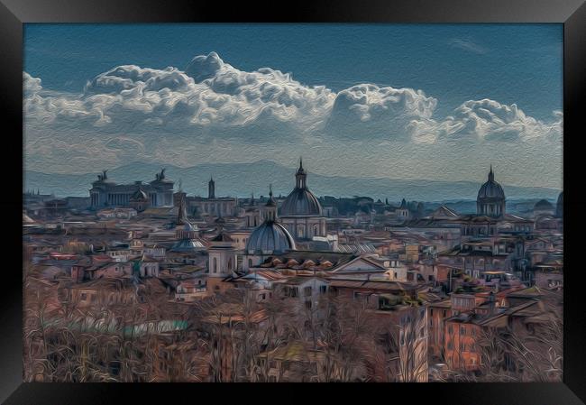 Rome Skyline #2 Framed Print by Paul Andrews