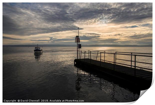 Approaching The Jetty Print by David Chennell