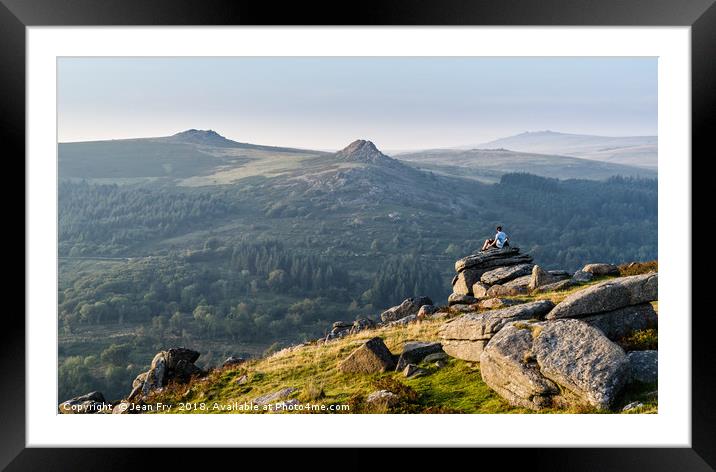 On Sheeps Tor _Dartmoor  Framed Mounted Print by Jean Fry