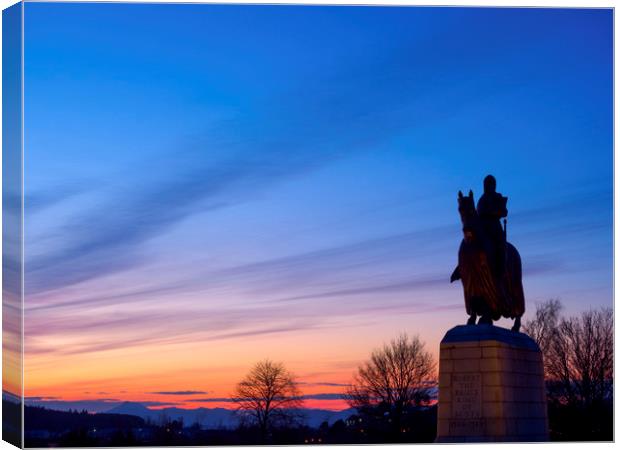 Sunset at Bannockburn Canvas Print by Tommy Dickson