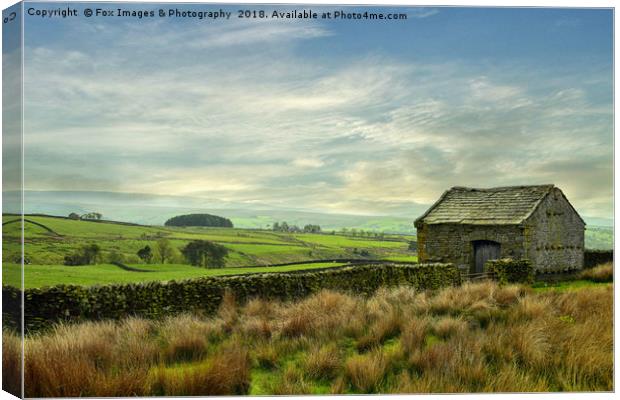 Forest of bowland barn Canvas Print by Derrick Fox Lomax