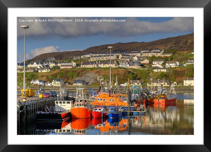 Mallaig Harbour, North West Scotland. Framed Mounted Print by ALBA PHOTOGRAPHY