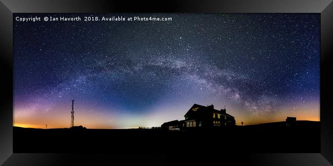 The Cat and Fiddle Milky Way Framed Print by Ian Haworth