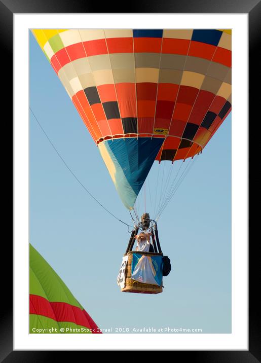 Hot Air Balloon show  Framed Mounted Print by PhotoStock Israel