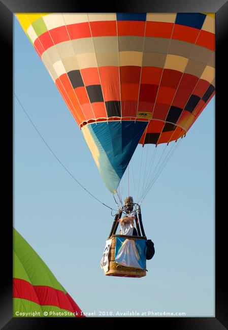 Hot Air Balloon show  Framed Print by PhotoStock Israel