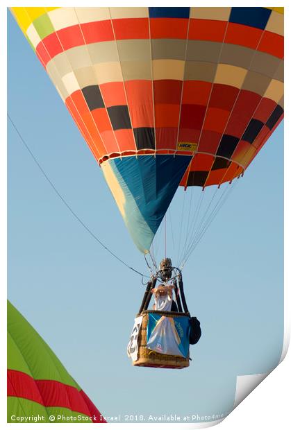 Hot Air Balloon show  Print by PhotoStock Israel