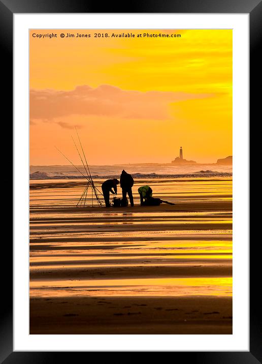 Fishermen at Sunrise (2) Framed Mounted Print by Jim Jones
