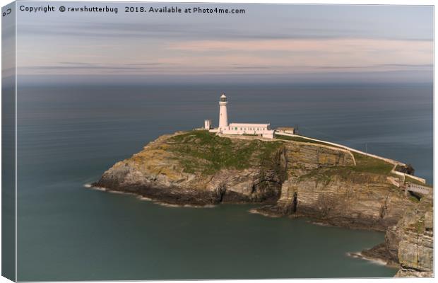 The South Stack Lighthouse Canvas Print by rawshutterbug 