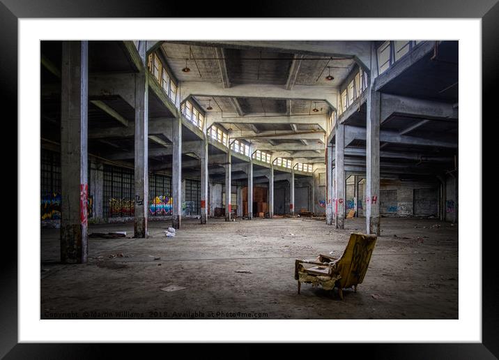 Best Seat in the House - Finley Roundhouse, Birmin Framed Mounted Print by Martin Williams
