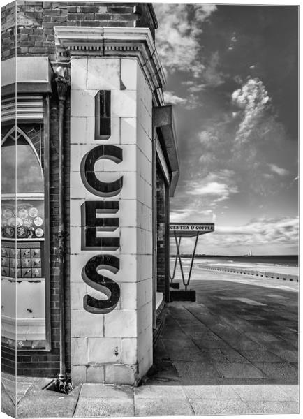 Anyone for Ice Cream ? B&W Canvas Print by Naylor's Photography