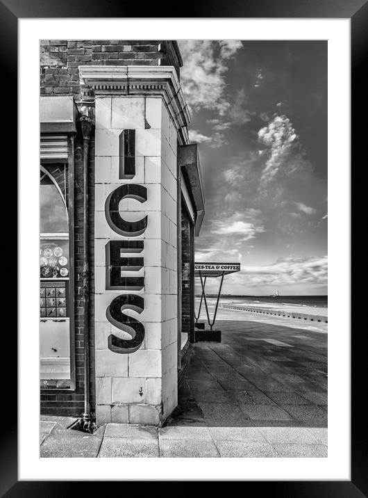 Anyone for Ice Cream ? B&W Framed Mounted Print by Naylor's Photography