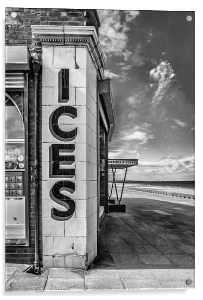 Anyone for Ice Cream ? B&W Acrylic by Naylor's Photography