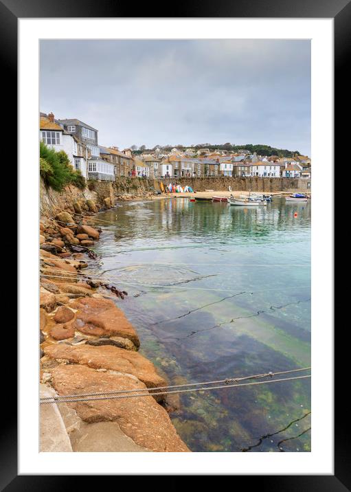 Mousehole cornwall  Framed Mounted Print by chris smith