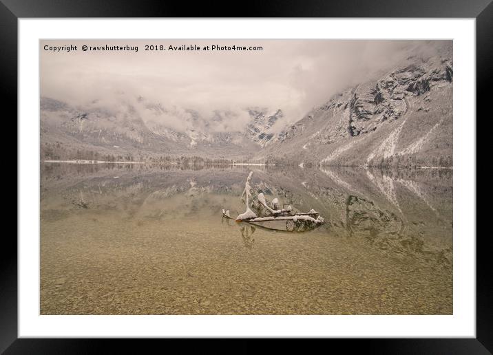 Lake Bohinj Reflection Framed Mounted Print by rawshutterbug 