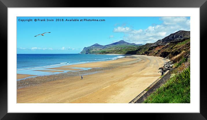 The beach at Morfa Nefyn, North Wales Framed Mounted Print by Frank Irwin