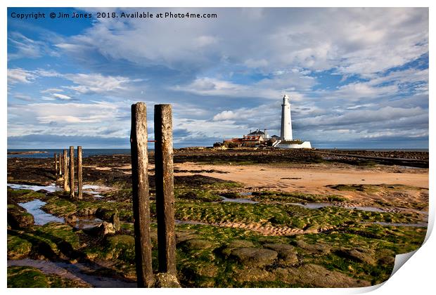 St Mary's in sunshine Print by Jim Jones