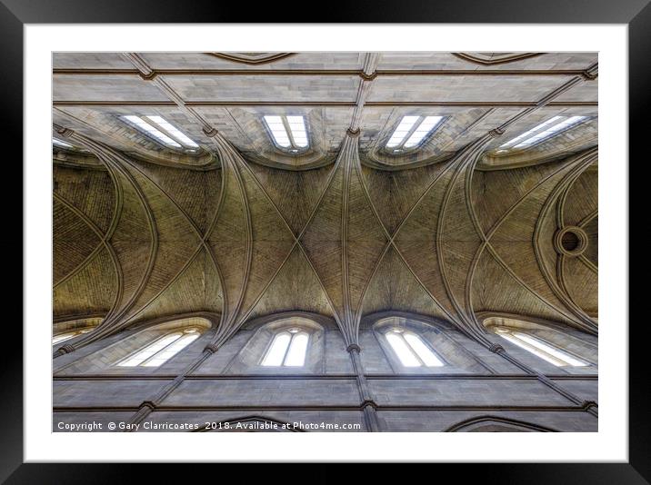 Church Ceiling Framed Mounted Print by Gary Clarricoates