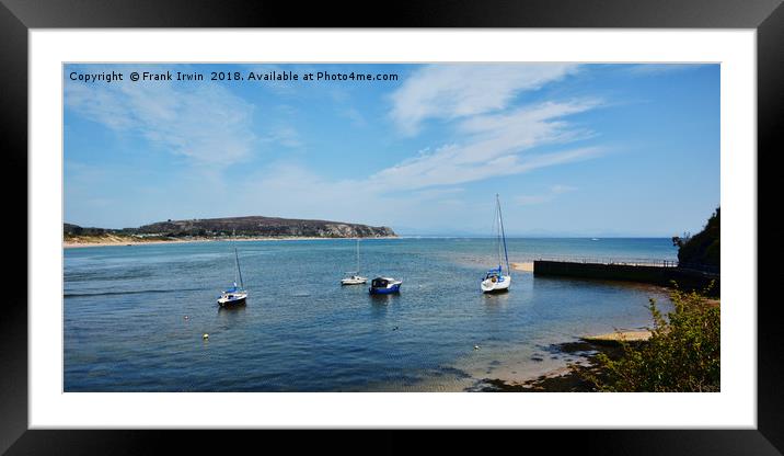 Anchorage - Abersoch harbour, North Wales Framed Mounted Print by Frank Irwin