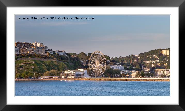 Torquay Promenade. Framed Mounted Print by Tracey Yeo