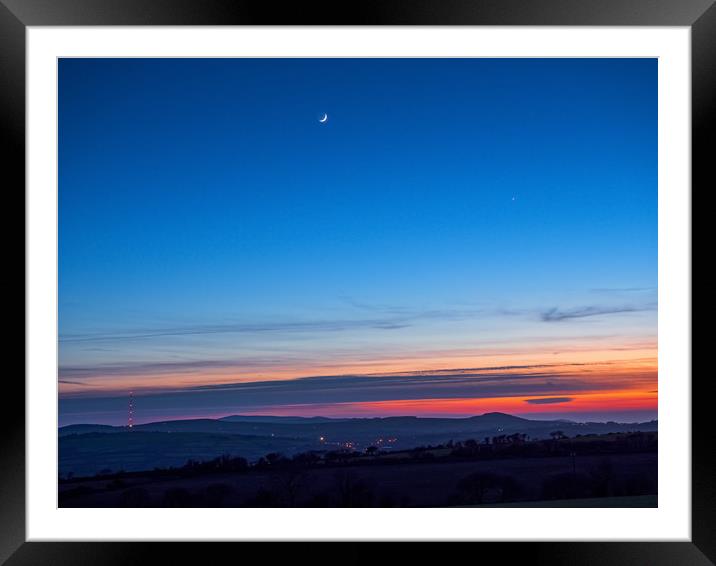 Preseli Hills Sunset, Pembrokeshire, Wales, UK Framed Mounted Print by Mark Llewellyn