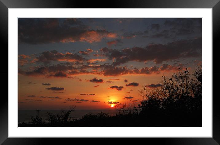 Another Glorious Sunset Framed Mounted Print by james balzano, jr.