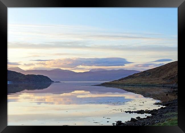  Loch a'Choire sunrise                             Framed Print by Anthony Kellaway