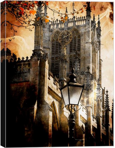 Gothic Majesty at Hull Minster Canvas Print by P D