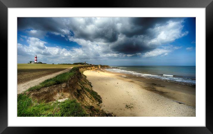 Happisburgh Framed Mounted Print by Alan Simpson
