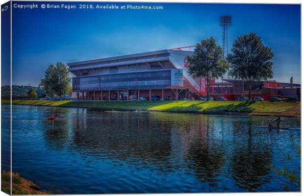 The City Ground Canvas Print by Brian Fagan