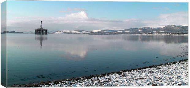 Winter Firth Canvas Print by james sanderson