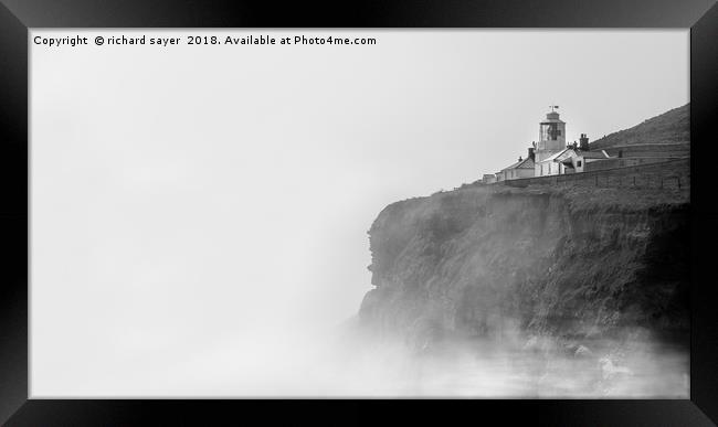 Into the Abyss Framed Print by richard sayer