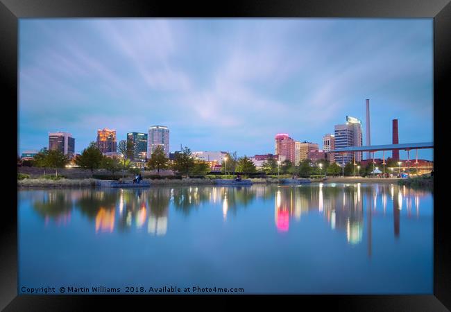 Birmingham, Alabama Skyline Framed Print by Martin Williams