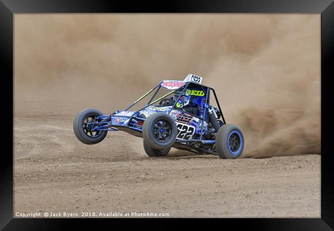 Kicking up some dust. Framed Print by Jack Byers