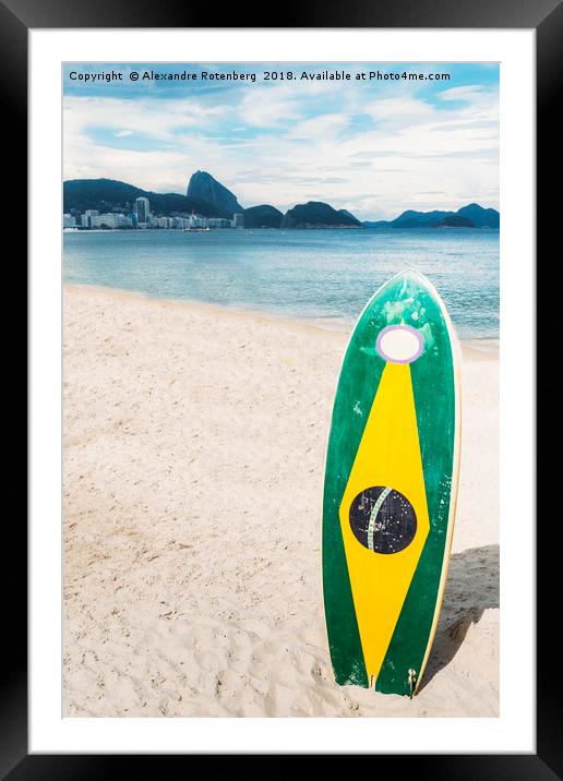 Brazilian Standup Paddle Framed Mounted Print by Alexandre Rotenberg