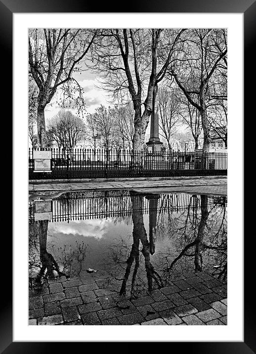 Reflections in a Puddle Framed Mounted Print by Karen Martin